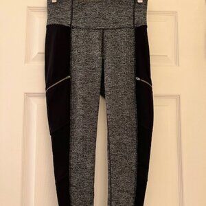 Athleta Metro Drifter High Rise Legging Women's Small Petite Herringbone Gray